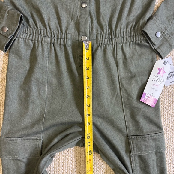 Vanilla Star Green Cargo Jumpsuit Women’s Sz L NWT - Picture 8 of 11